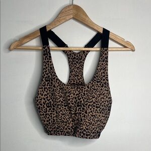 Allfenix Leopard Print Adjustable Sports Bra